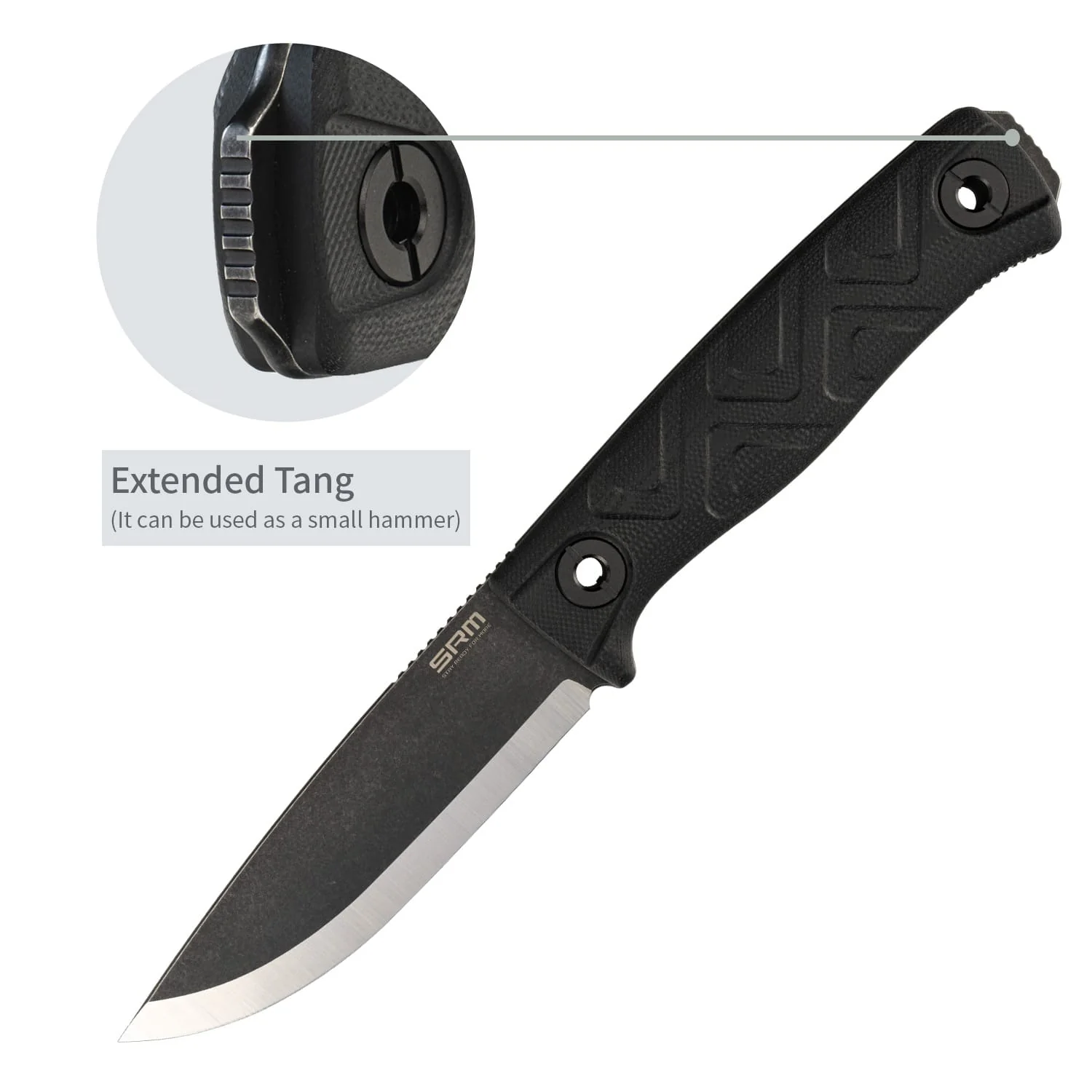 SRM Bushcut 702T-GB (3.89" 14C28N Blade, G10 Handle) - Image 4