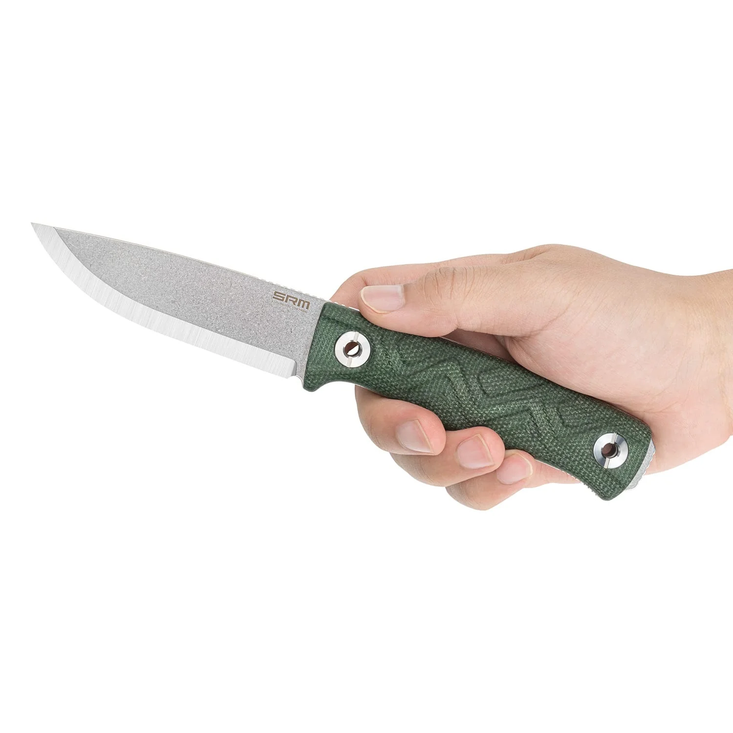 SRM Bushcut 702T-MP (3.89" 14C28N Blade, Micarta Handle) - Image 12