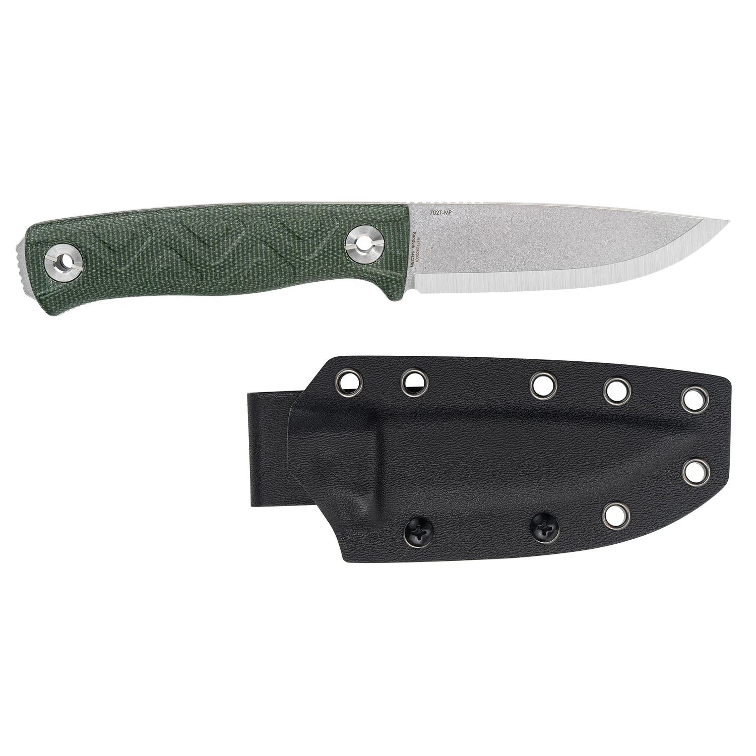 SRM Bushcut 702T-MP (3.89" 14C28N Blade, Micarta Handle) - Image 9