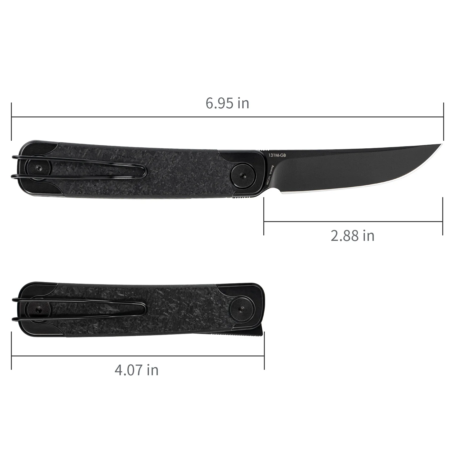 SRM Enso 131M-GB (2.88” 14C28N Blade, G10 Handle) - Image 6