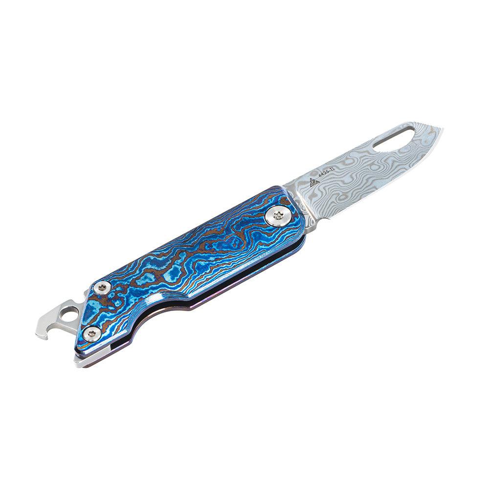 SRM 6435-TL (1.61” Damascus Blade, Titanium Handle) - Image 4