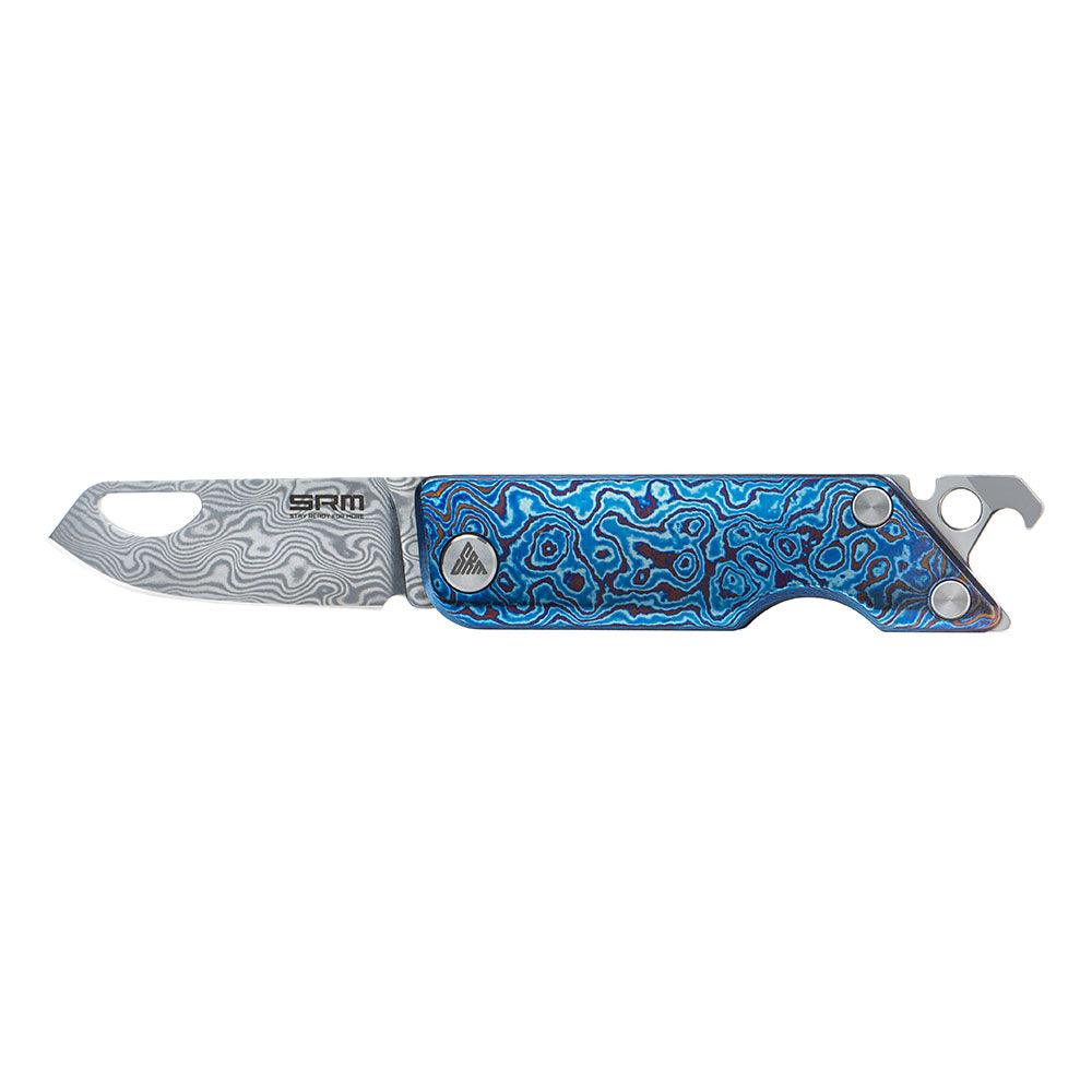 SRM 6435-TL (1.61” Damascus Blade, Titanium Handle) - Image 6