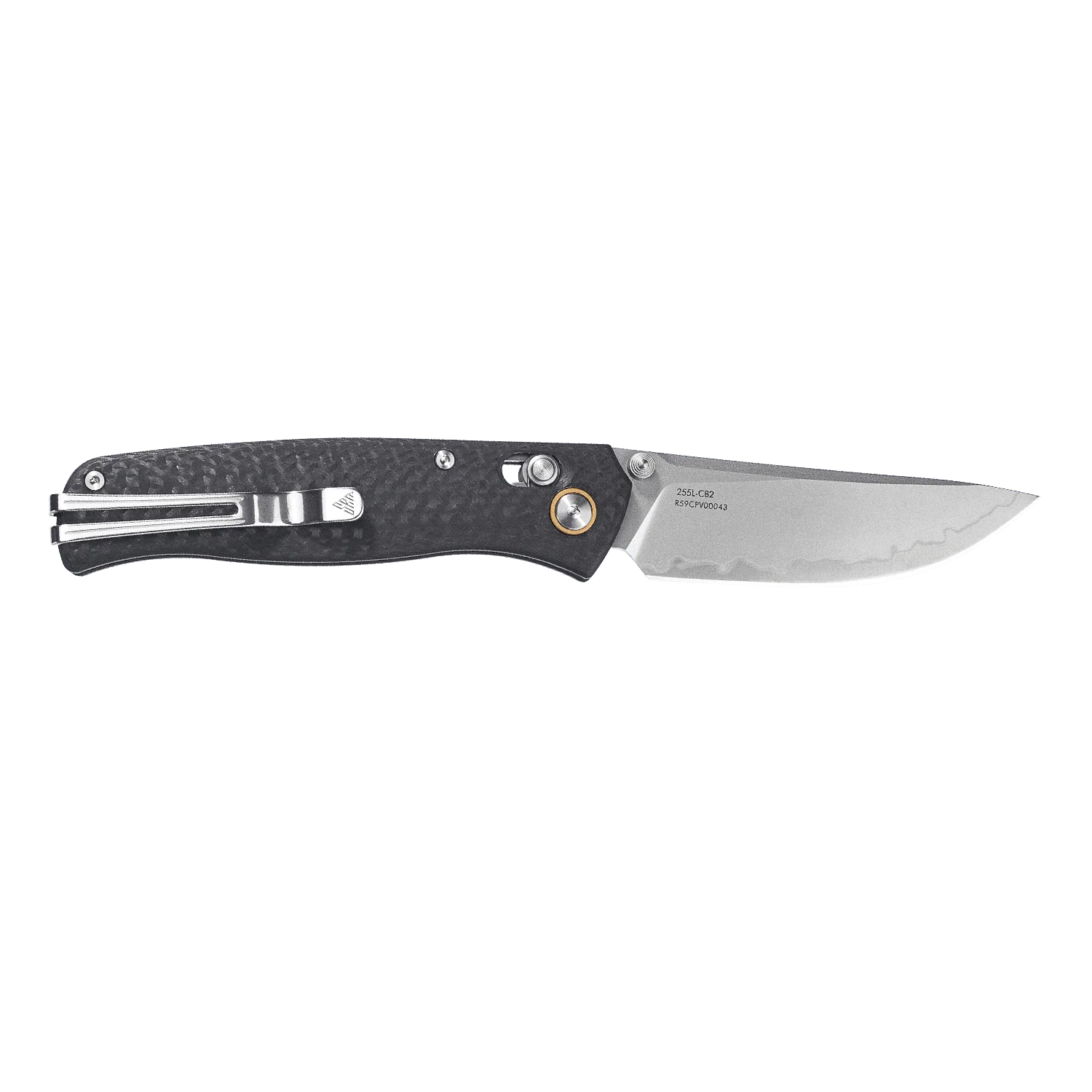 SRM Medal 255L-CB2 (3.2” Laminated 140Cr Steel Blade, Carbon-fiber Handle) - Image 4