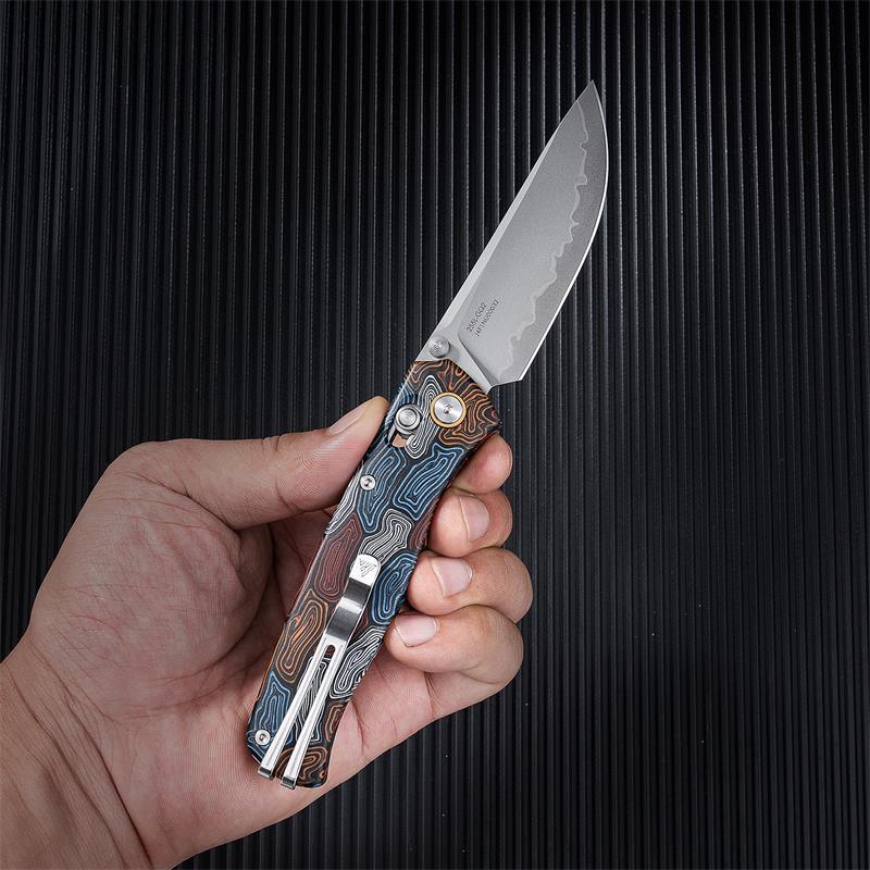 SRM Medal 255L-GQ2 (3.2” Laminated 140Cr Steel Blade, G10 Handle) - Image 3