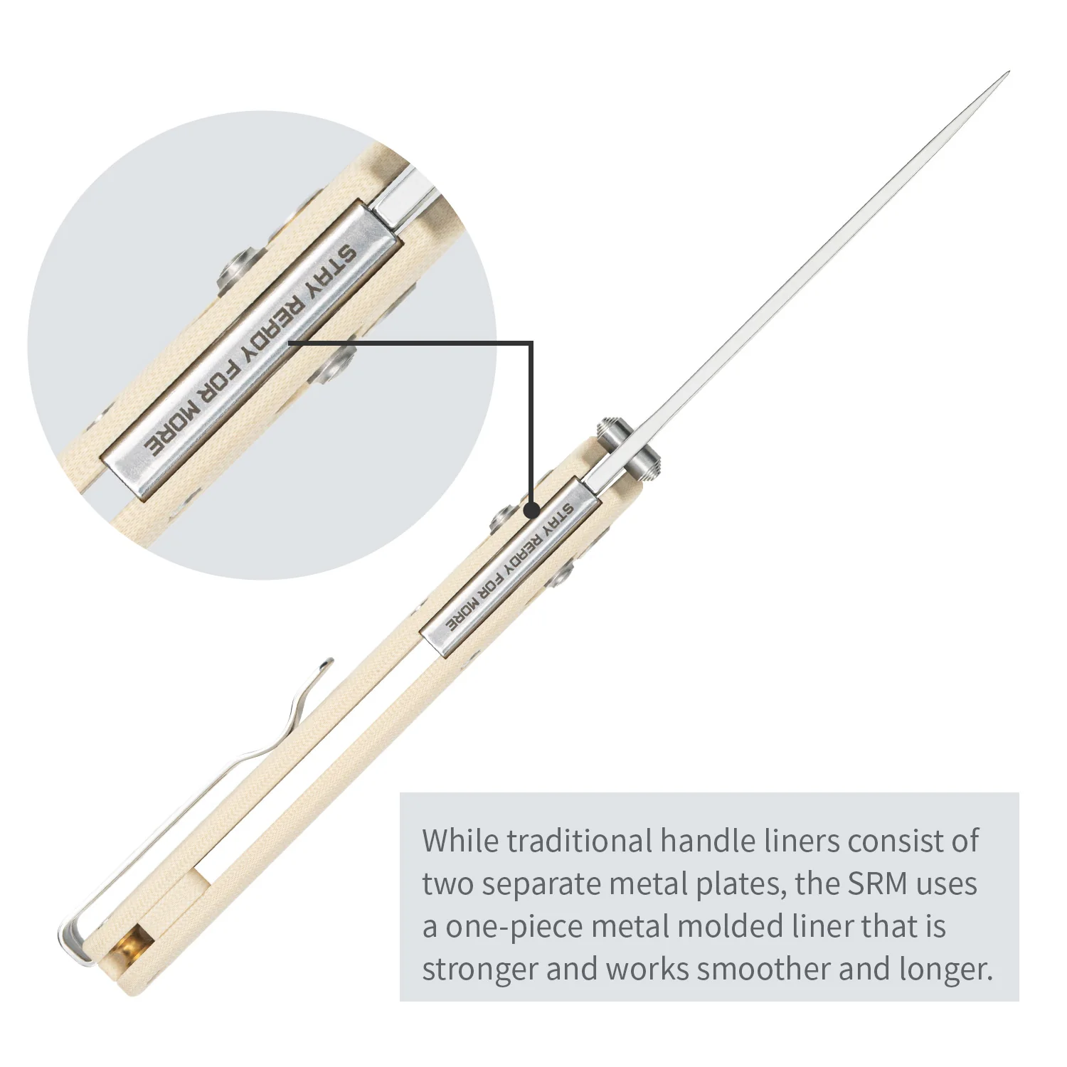 SRM Medal 255L-GT (3.2” 10Cr Blade, G10 Handle) - Image 6