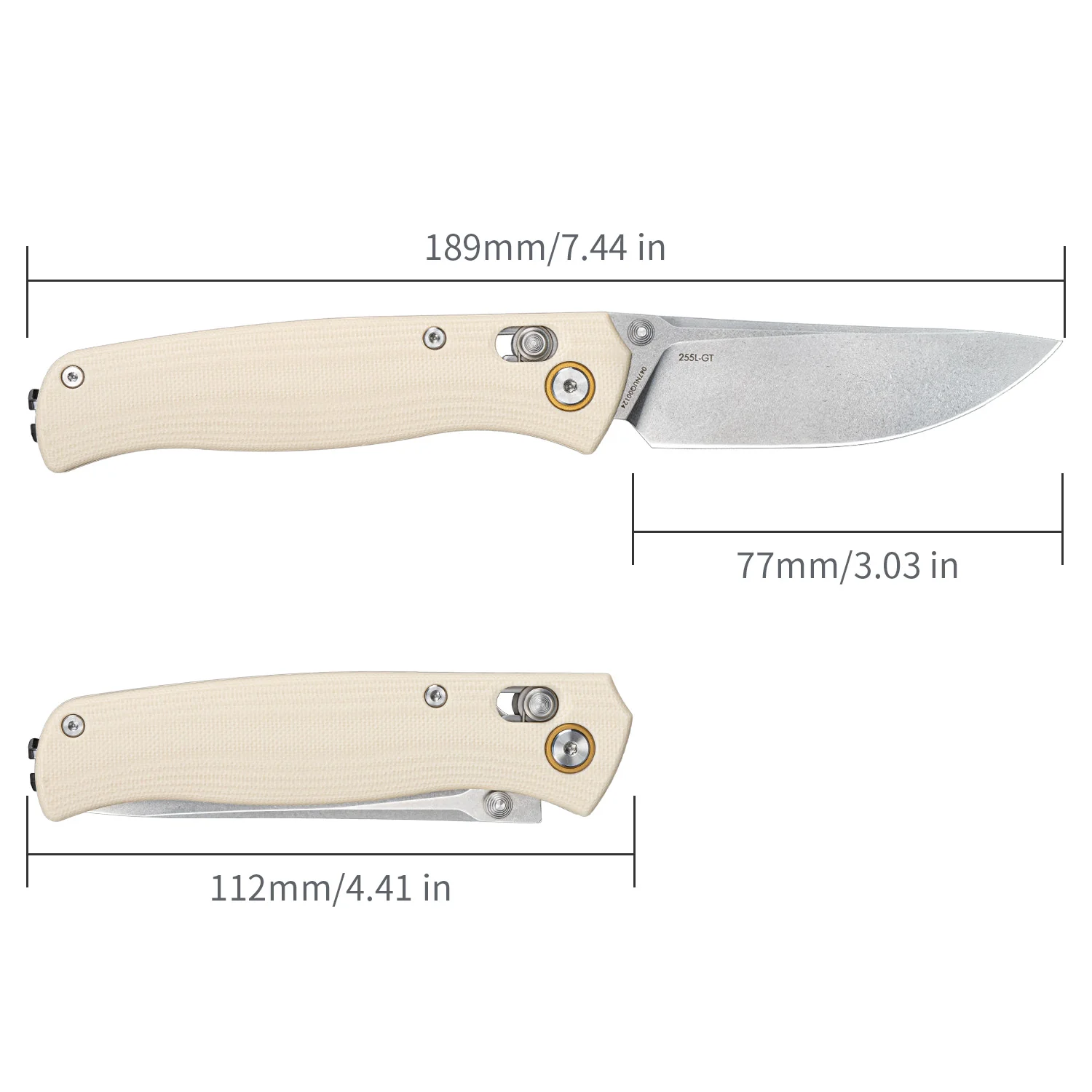 SRM Medal 255L-GT (3.2” 10Cr Blade, G10 Handle) - Image 7