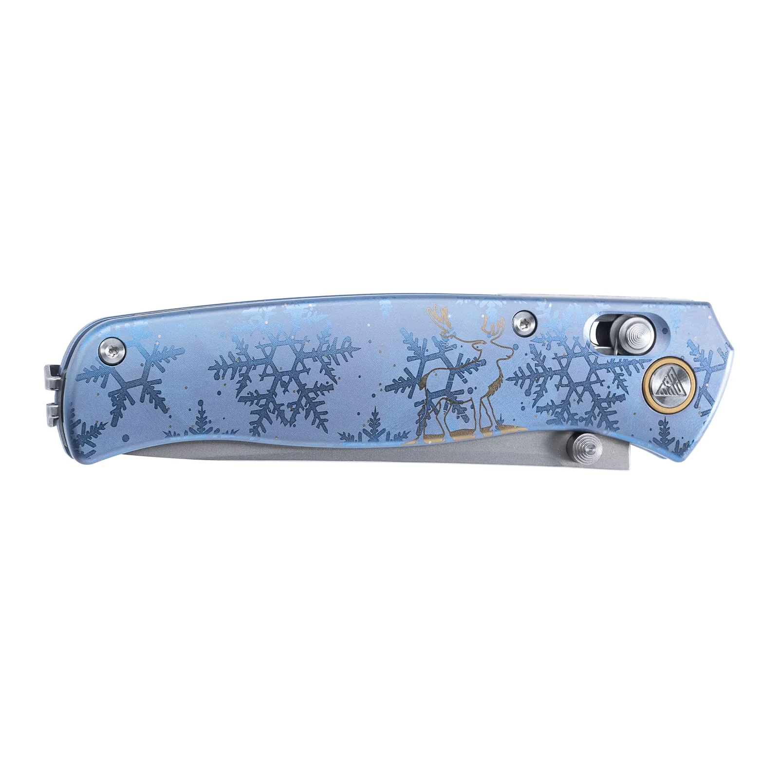 SRM Medal 255L-TU2 (Limited Edition, 3.2” Laminated 140Cr Steel Blade, Lasered Ti Handle) - Image 9