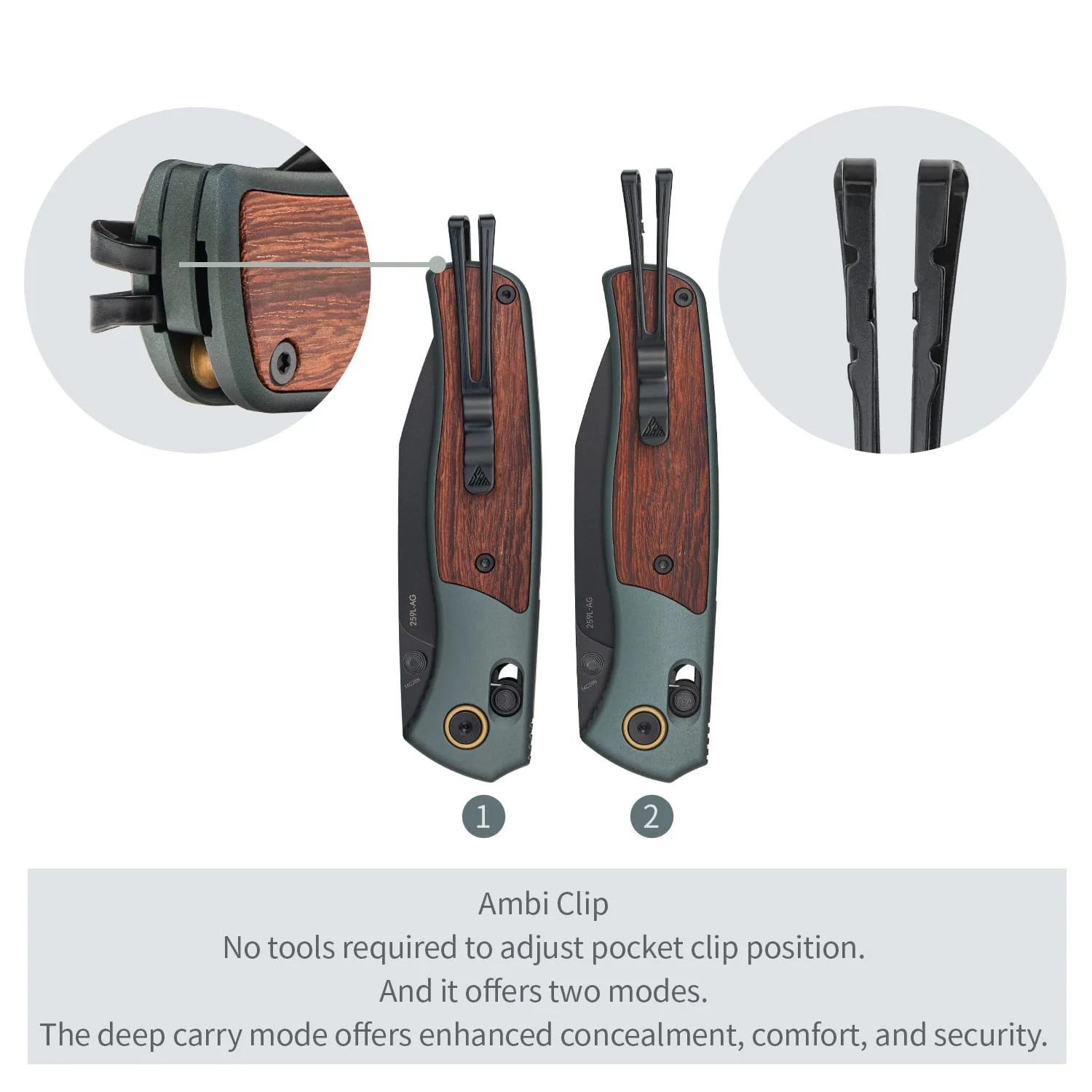 SRM Medal 259L-AG (3.18” 14C28N Blade, Aluminum Handle) - Image 5