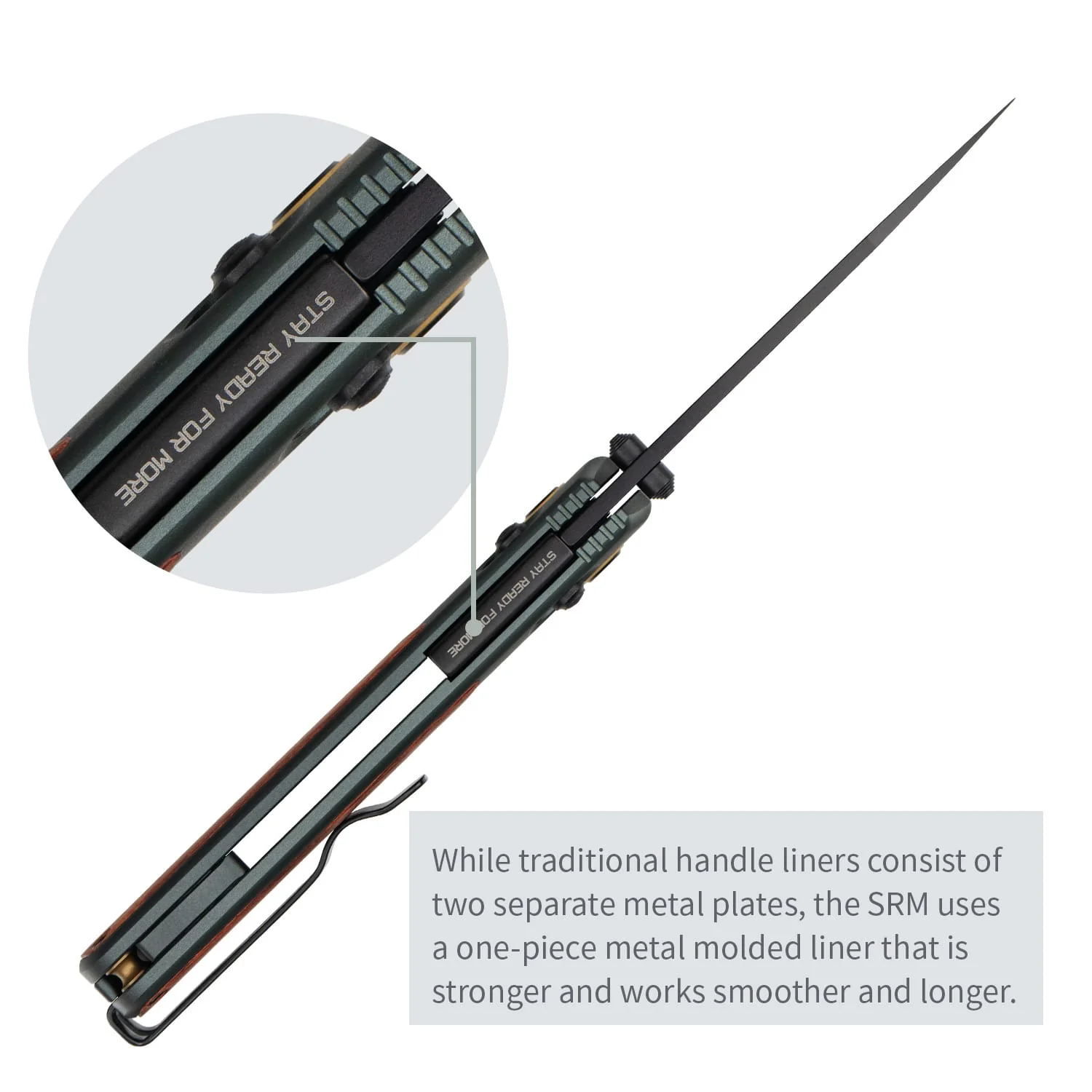 SRM Medal 259L-AG (3.18” 14C28N Blade, Aluminum Handle) - Image 7