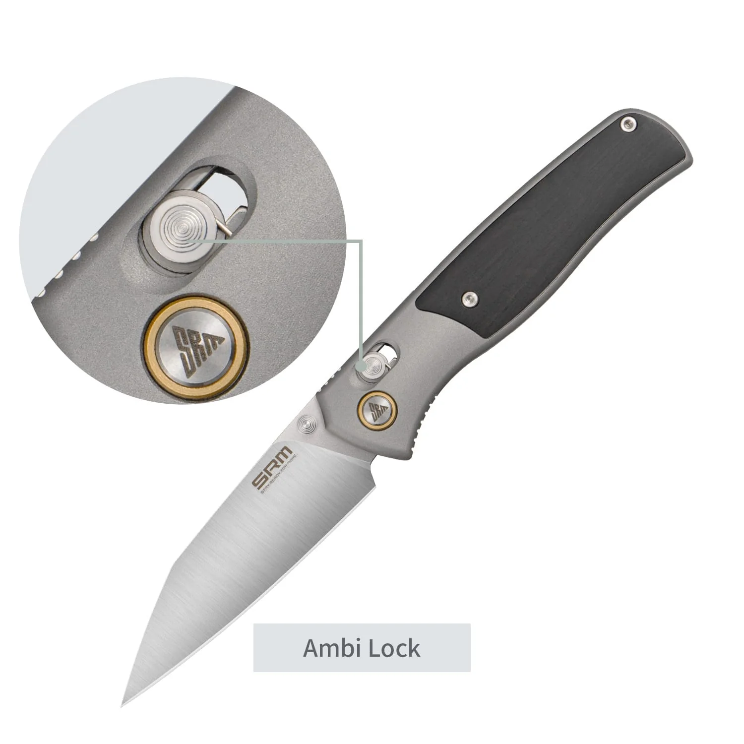 SRM Medal 259L-AK (3.18” 14C28N Blade, Aluminum Handle) - Image 5