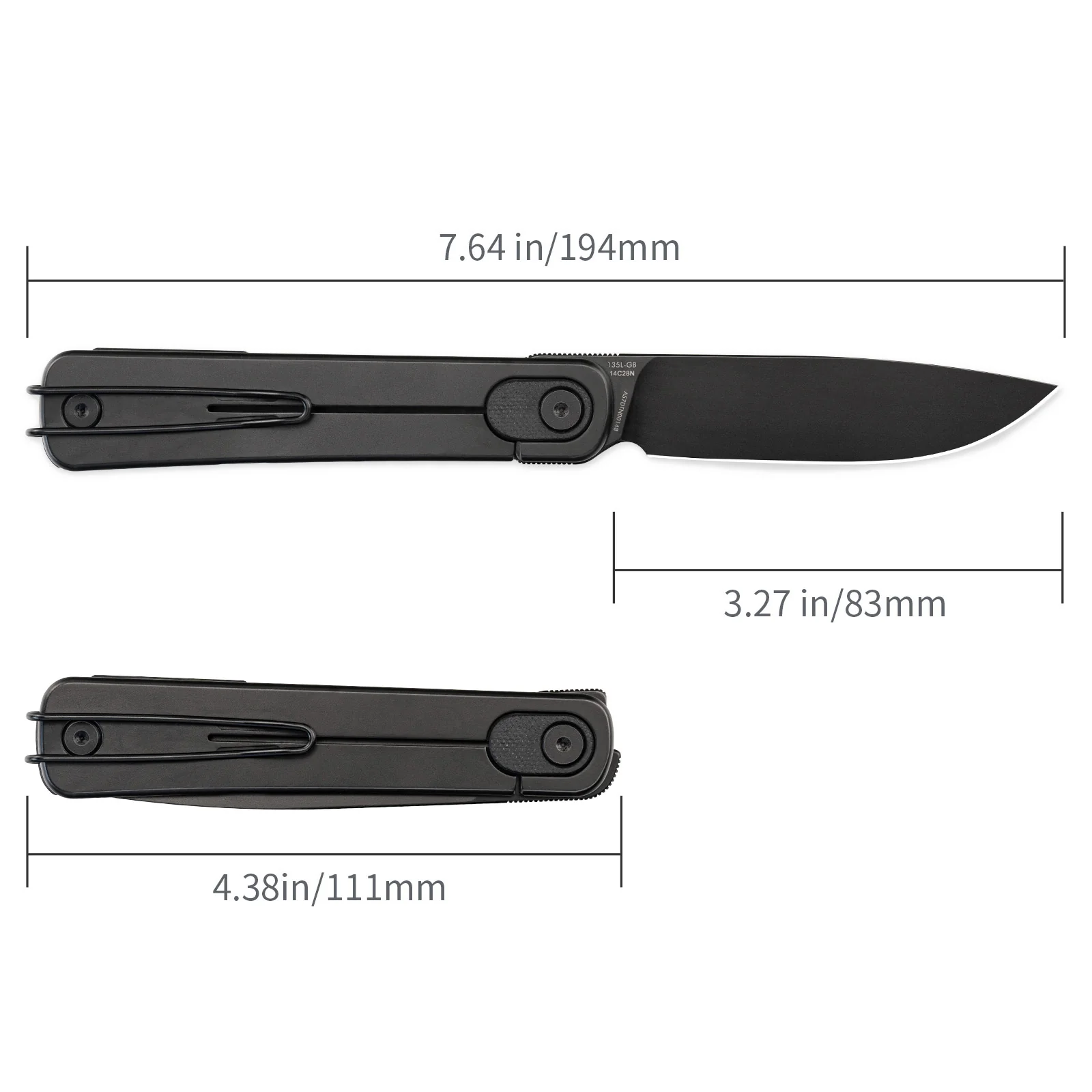 SRM Palfrey 135L-GB (3.27" 14C28N Blade, G10 Handle) - Image 6