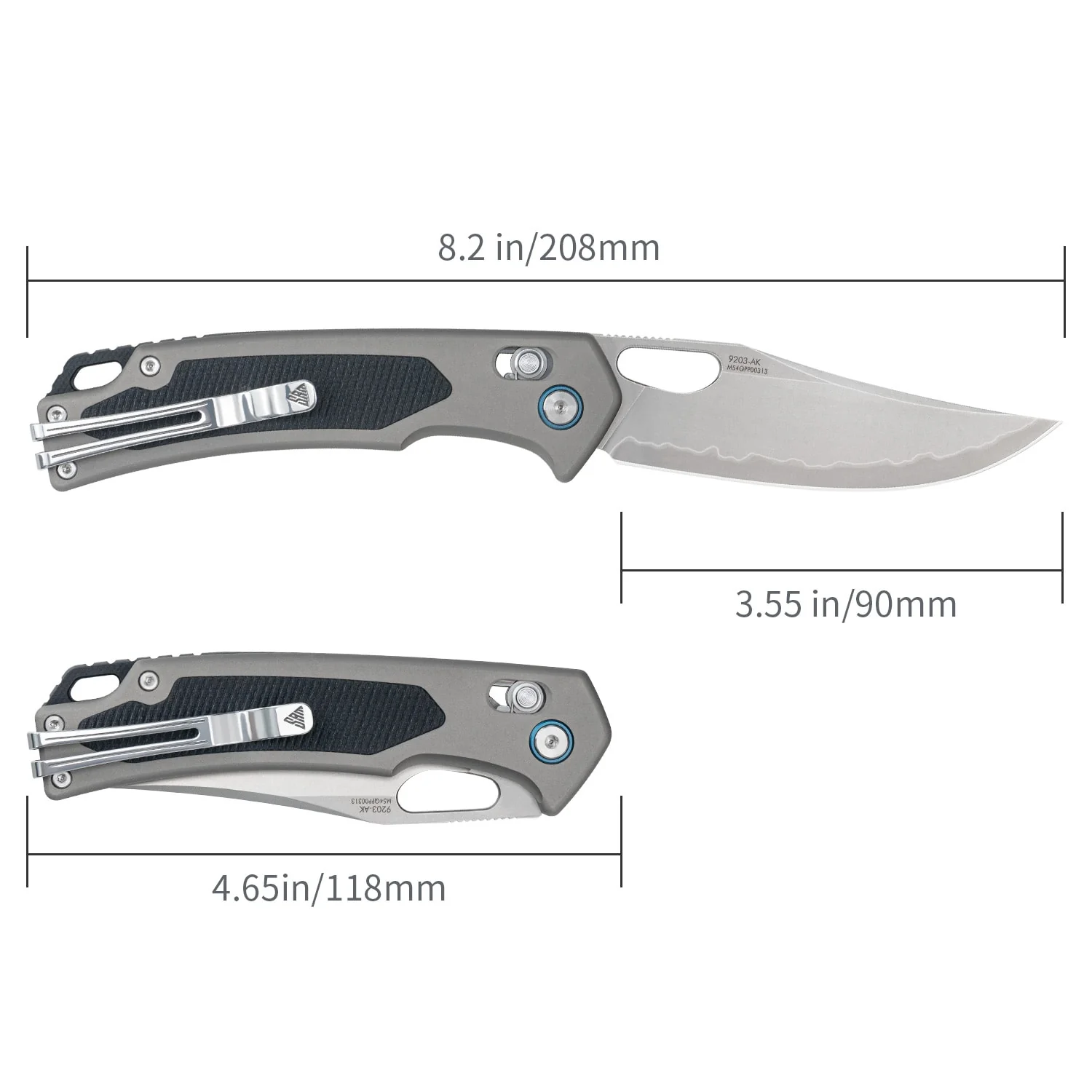 SRM Retriever 9203-AK (3.54" Laminated 140Cr Blade, Aluminum Handle) - Image 6