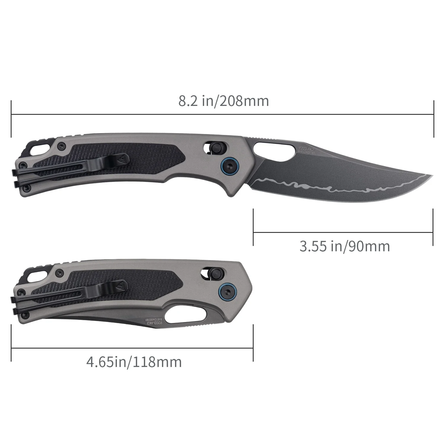 SRM Retriever 9203-AK2 (3.54" Laminated 140Cr Blade, Aluminum Handle) - Image 6