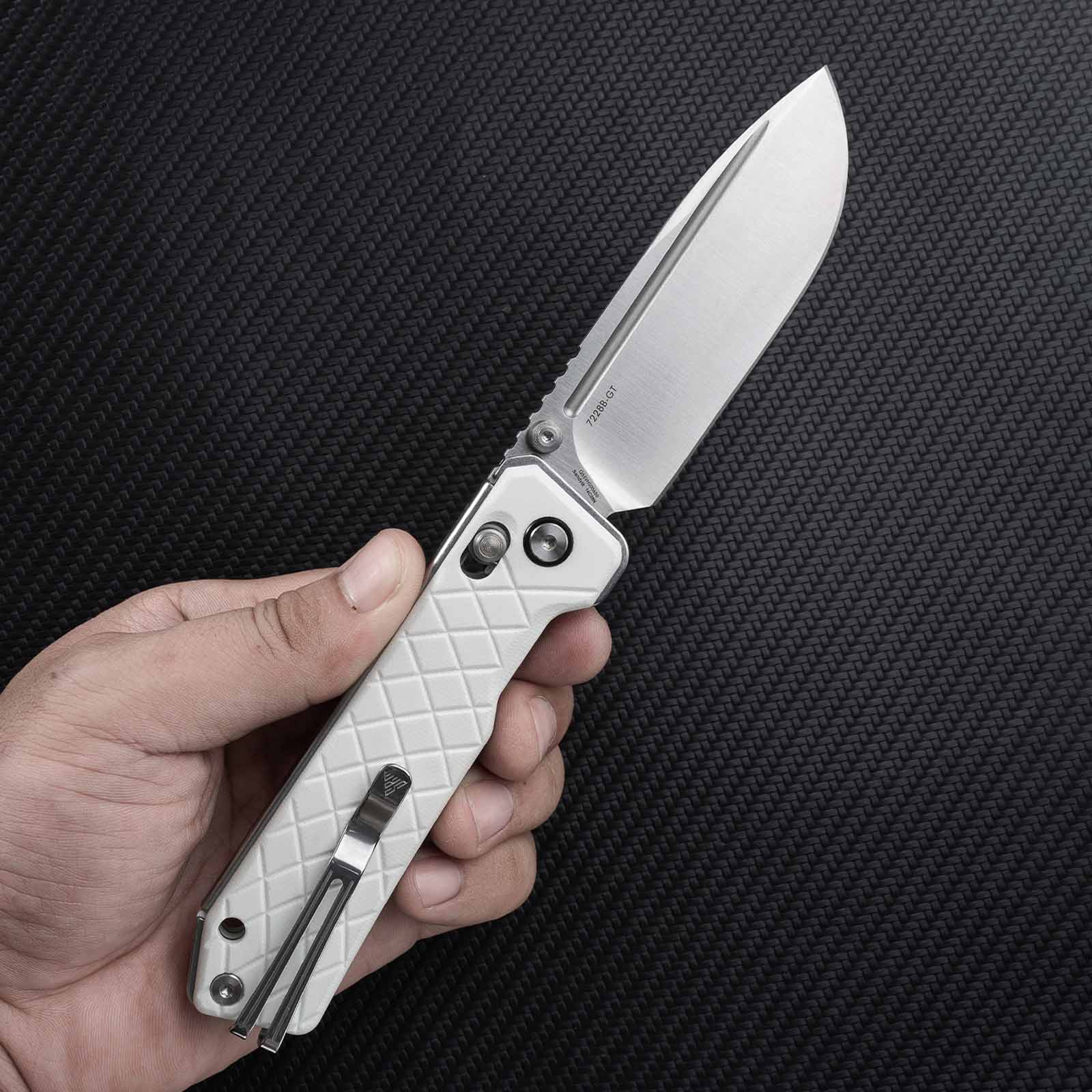 SRM Rubik 7228B-GT (3.43” 14C28N Blade, G10 Handle) - Image 5