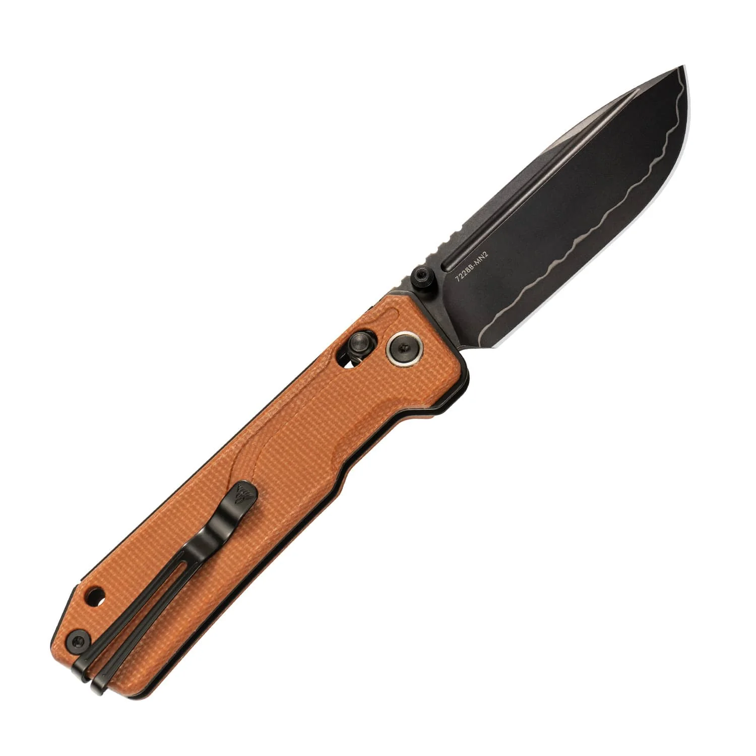 SRM Rubik 7228B-MN2 (3.43” Laminated 140Cr Steel Blade, Micarta Handle) - Image 6