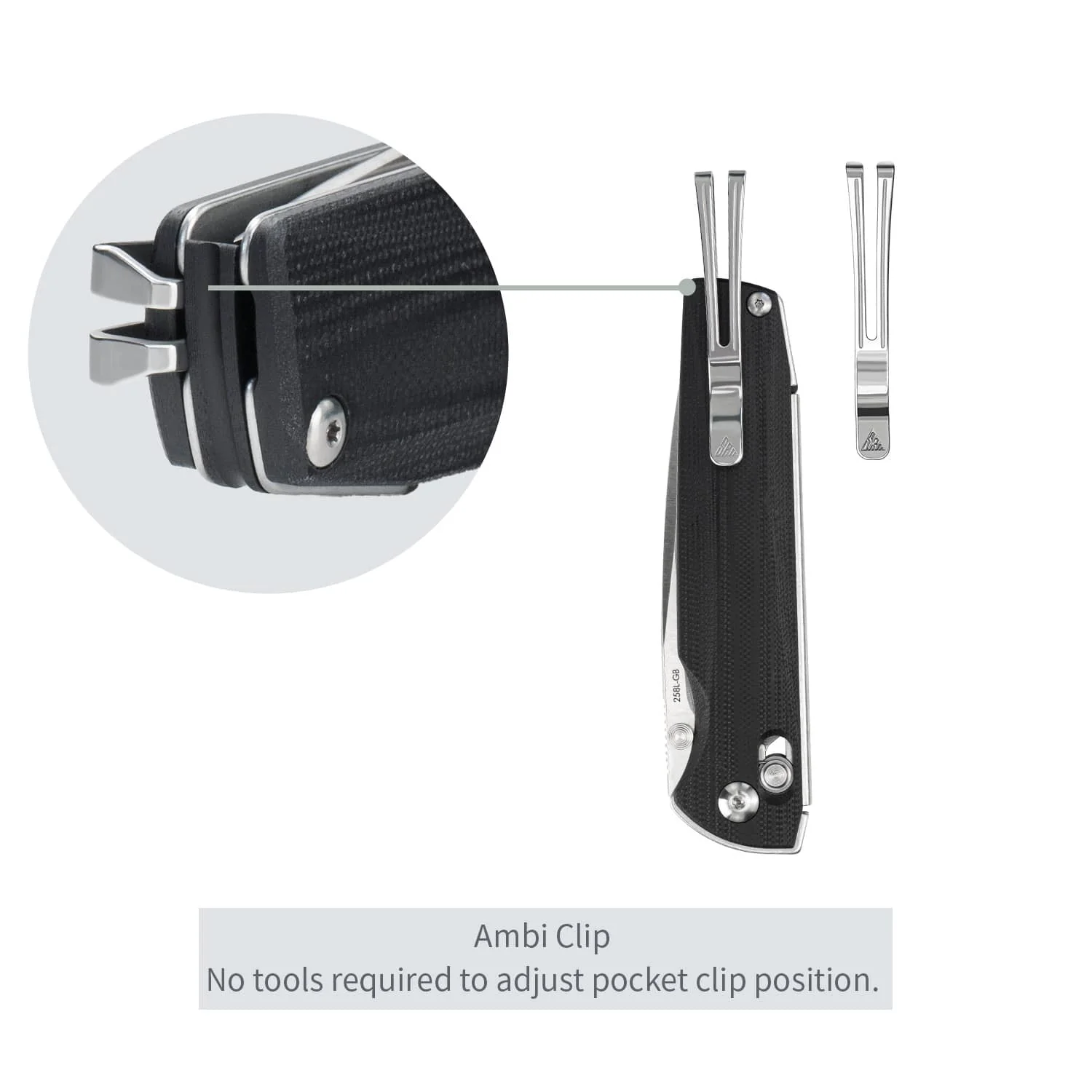 SRM Terrier 258L-GB (3.65" D2 Blade, G10 Handle) - Image 4