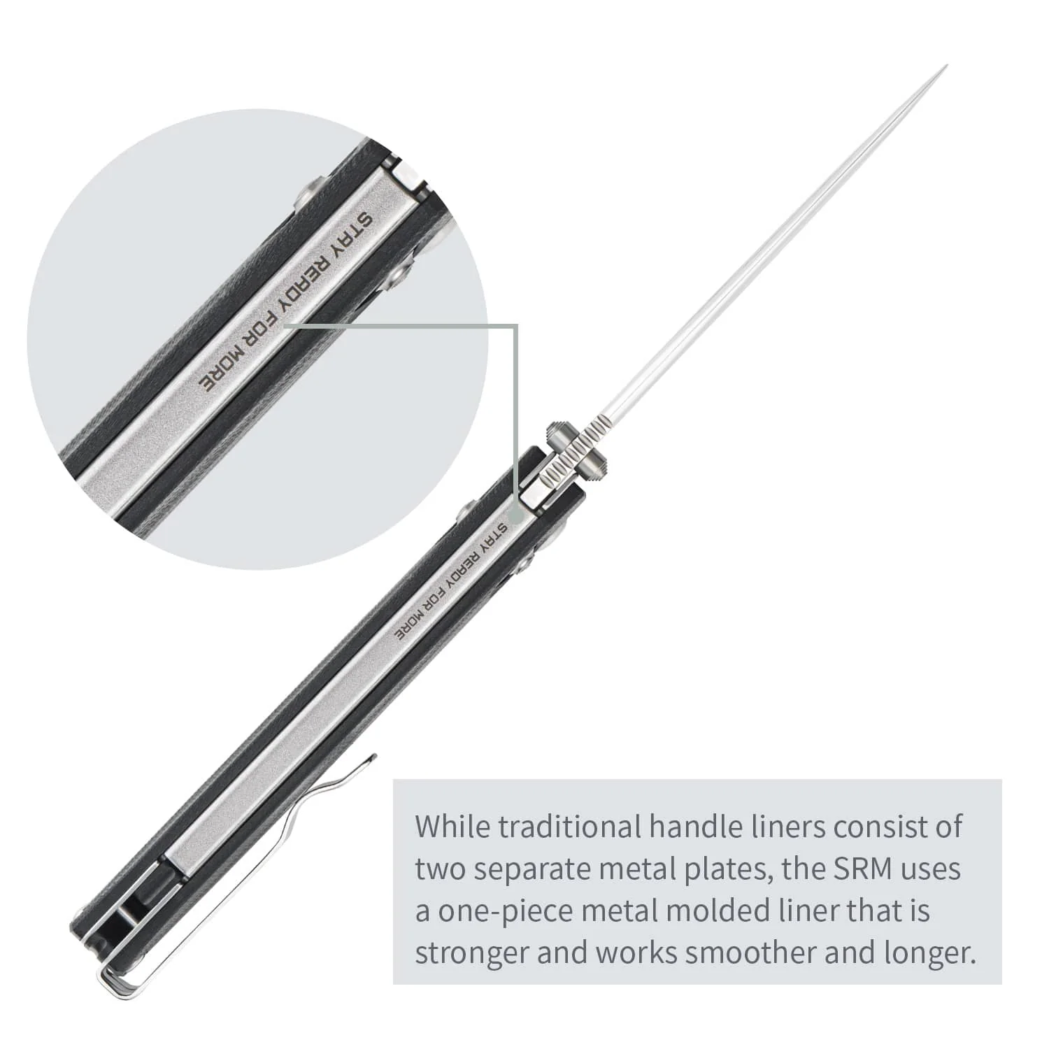 SRM Terrier 258L-GB (3.65" D2 Blade, G10 Handle) - Image 6