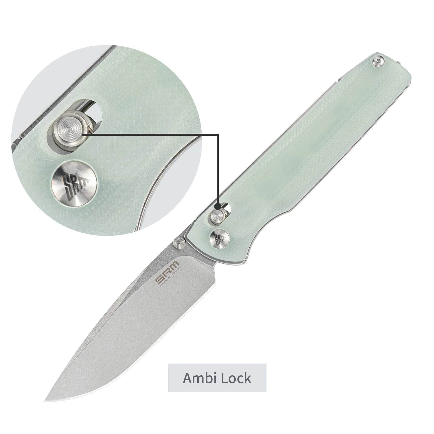 SRM Terrier 258L-GC (3.65" D2 Blade, G10 Handle) - Image 3