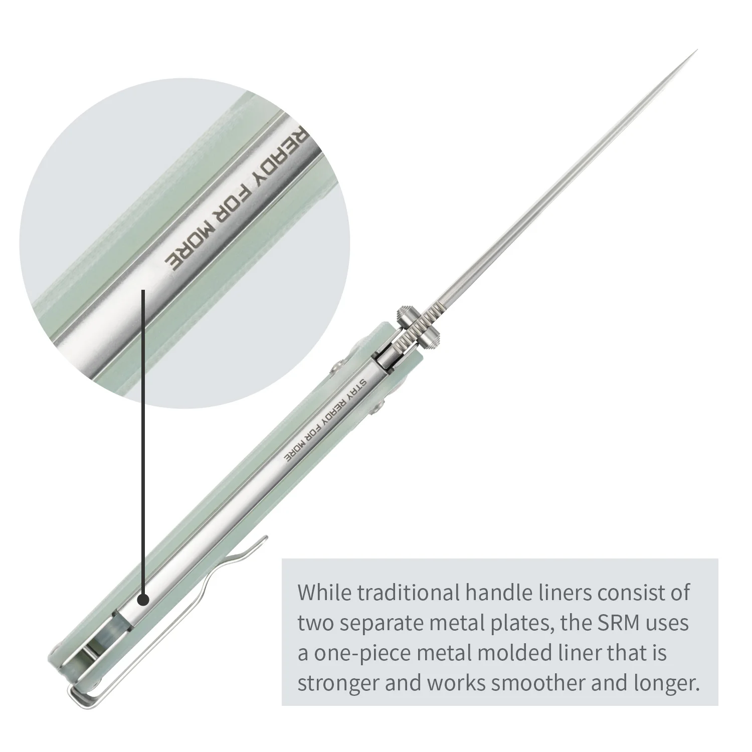 SRM Terrier 258L-GC (3.65" D2 Blade, G10 Handle) - Image 5