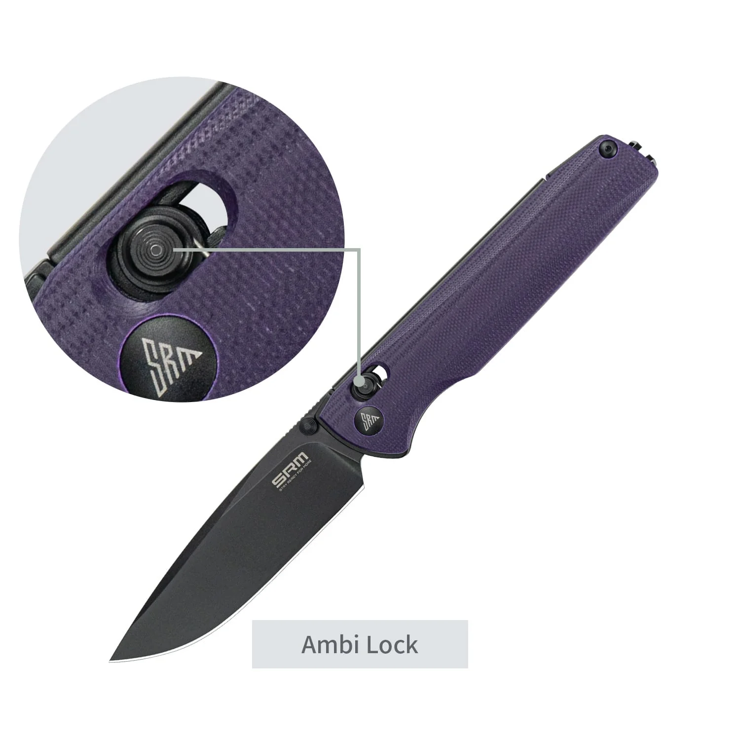 SRM Terrier 258L-GN (3.65" D2 Blade, G10 Handle) - Image 4