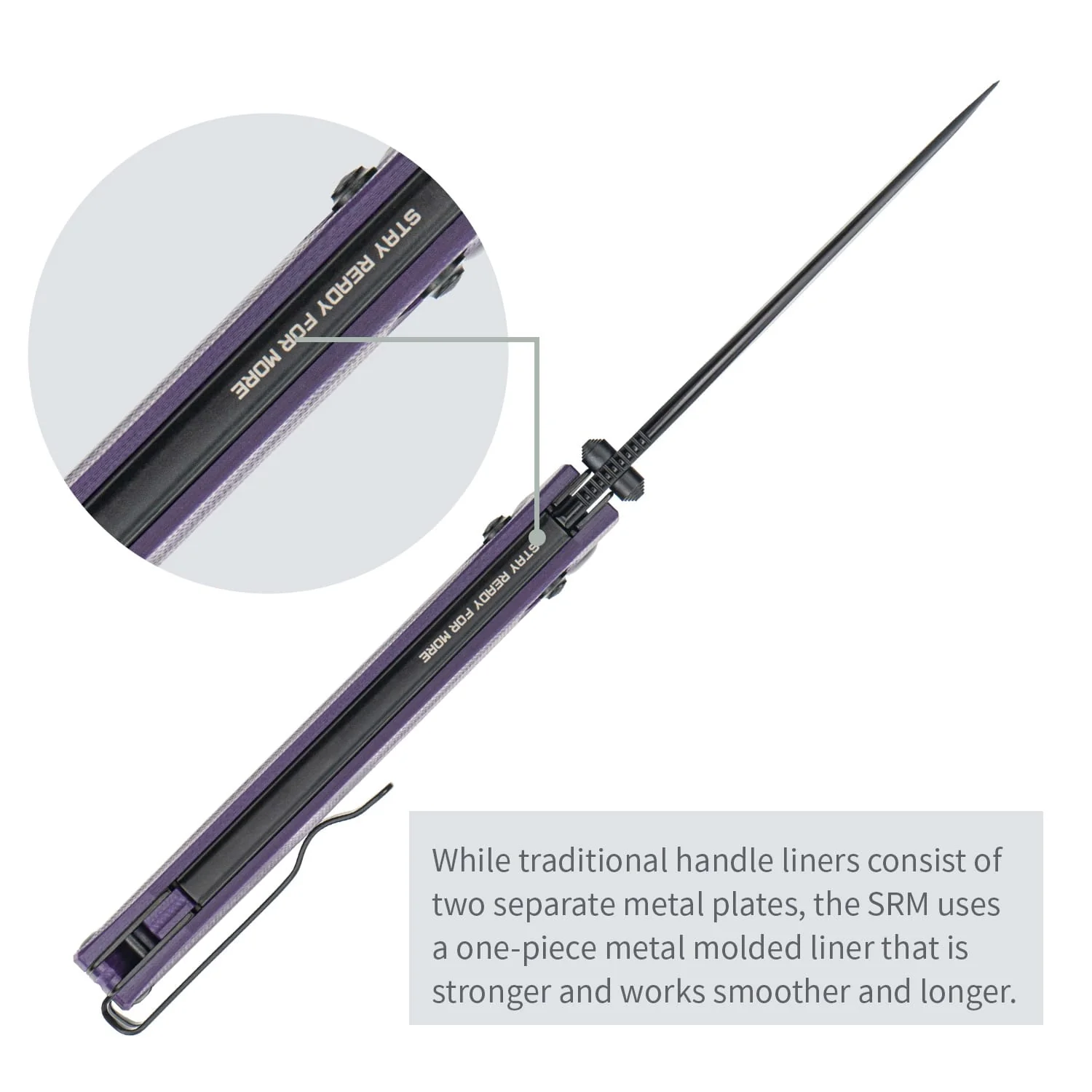 SRM Terrier 258L-GN (3.65" D2 Blade, G10 Handle) - Image 6