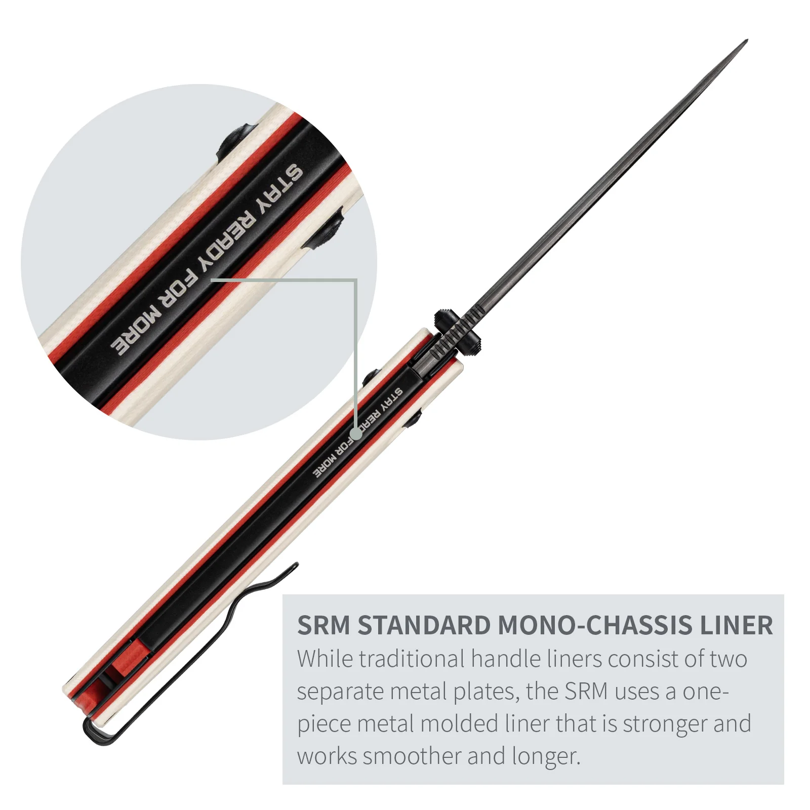 SRM Terrier 258L-GT2 (3.65" Laminated 140Cr Blade, G10 Handle) - Image 6