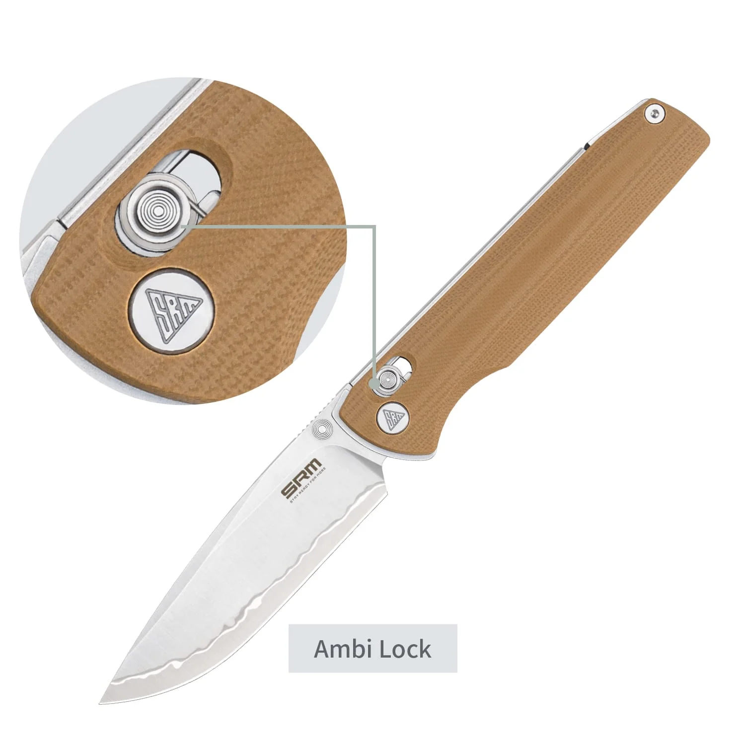 SRM Terrier 258L-GW2 (3.65" Laminated 140Cr Blade, G10 Handle) - Image 3