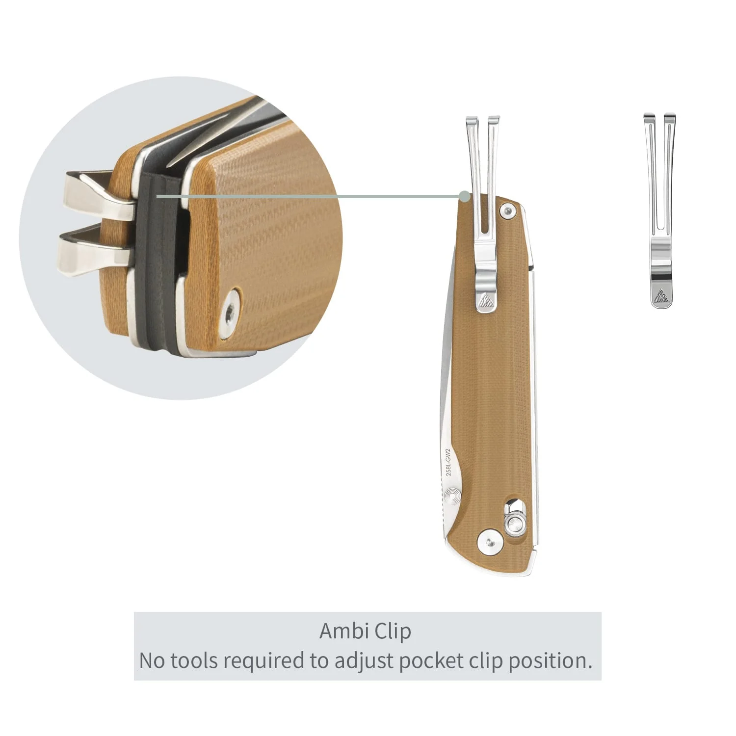 SRM Terrier 258L-GW2 (3.65" Laminated 140Cr Blade, G10 Handle) - Image 4
