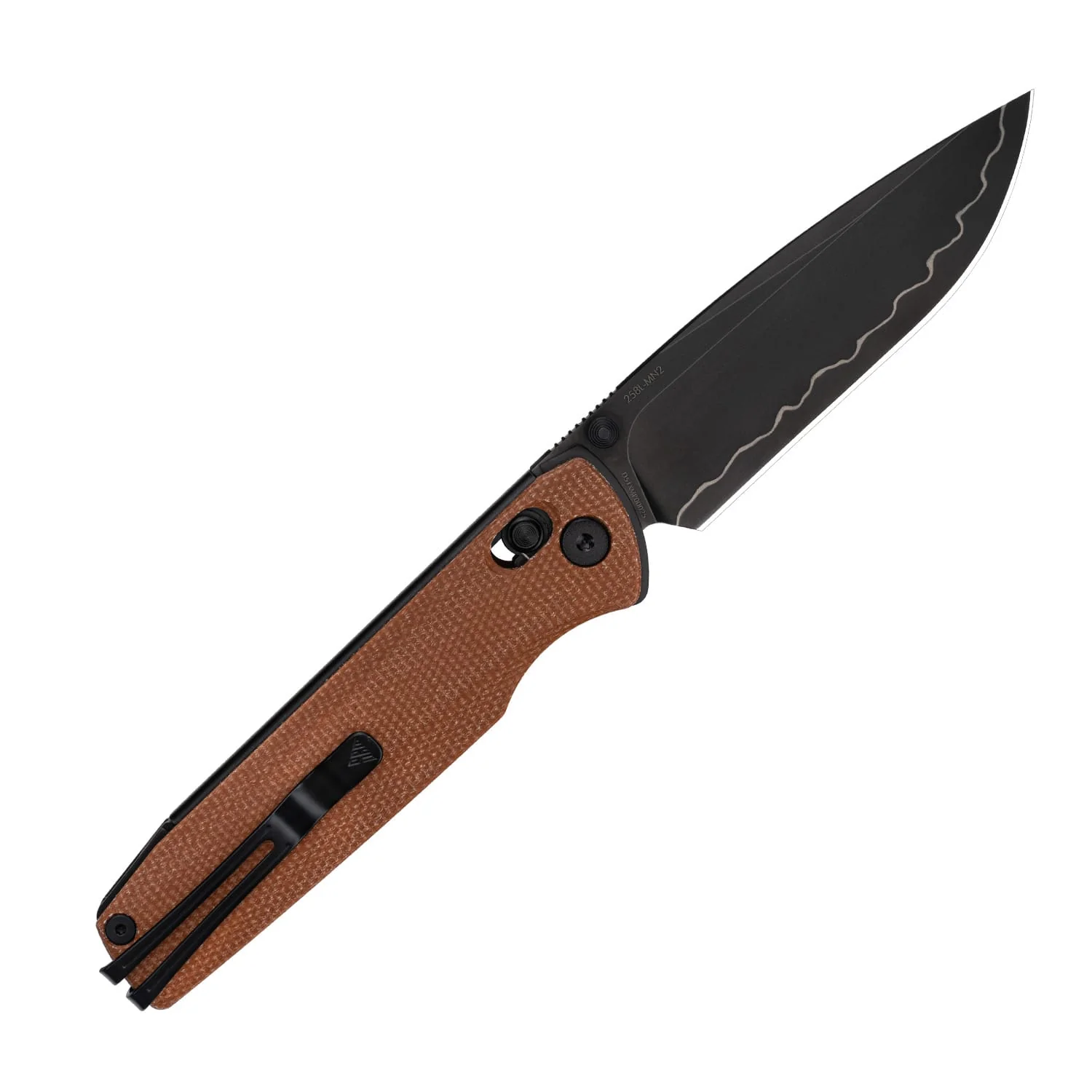 SRM Terrier 258L-MN2 (3.65" Laminated 140Cr Blade, Micarta Handle) - Image 10