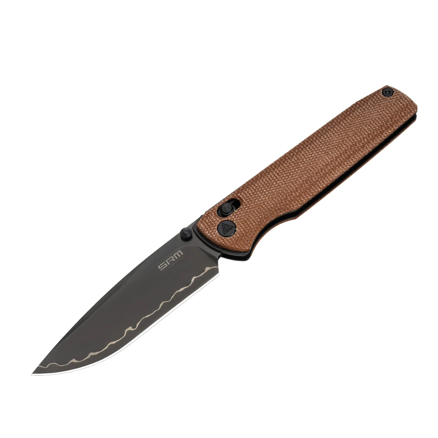 SRM Terrier 258L-MN2 (3.65" Laminated 140Cr Blade, Micarta Handle) - Image 14