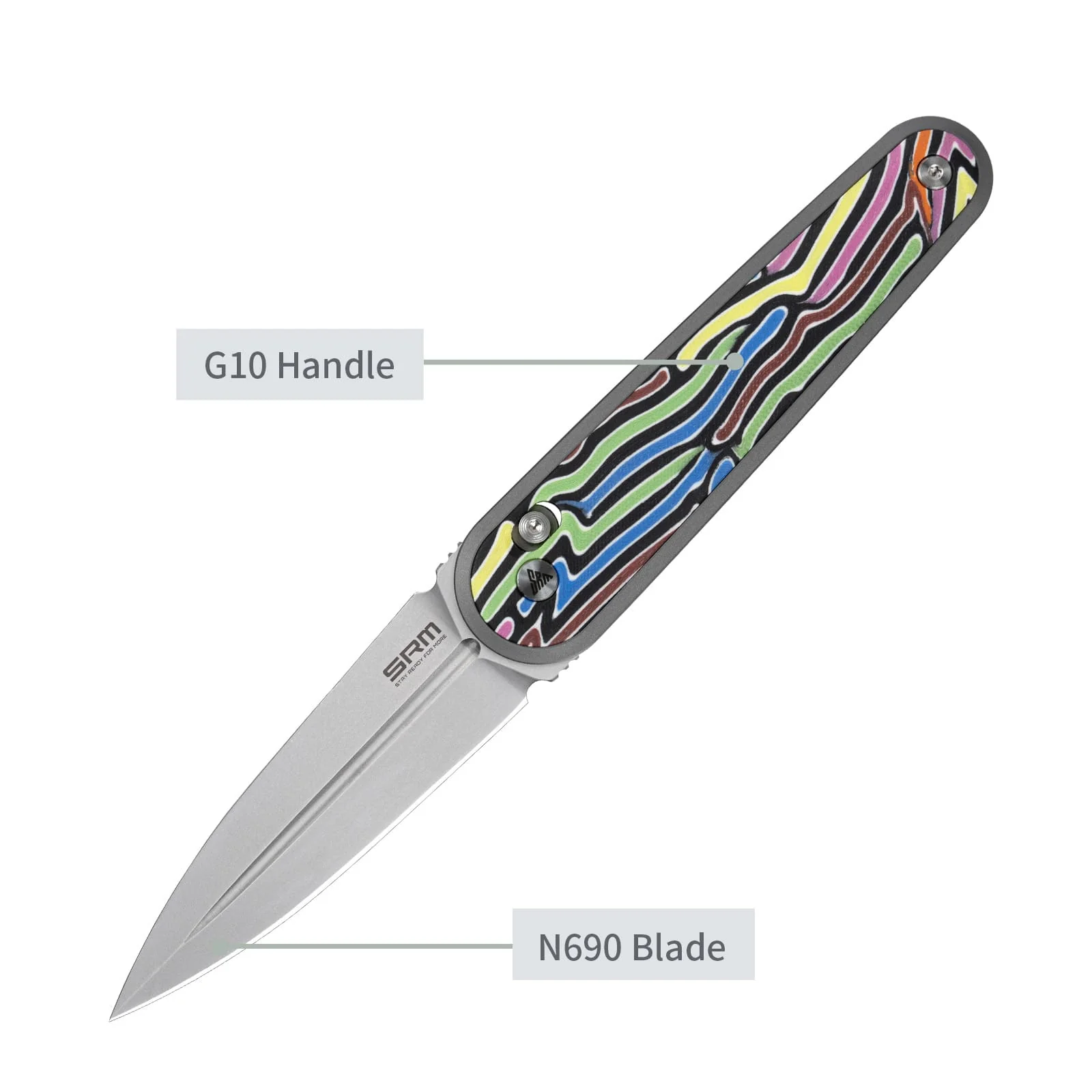 SRM Twin 251MB-GX (2.99" N690 Blade, G10 Handle) - Image 3